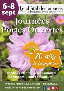 20 ans de la pépinière - Journées Portes Ouvertes